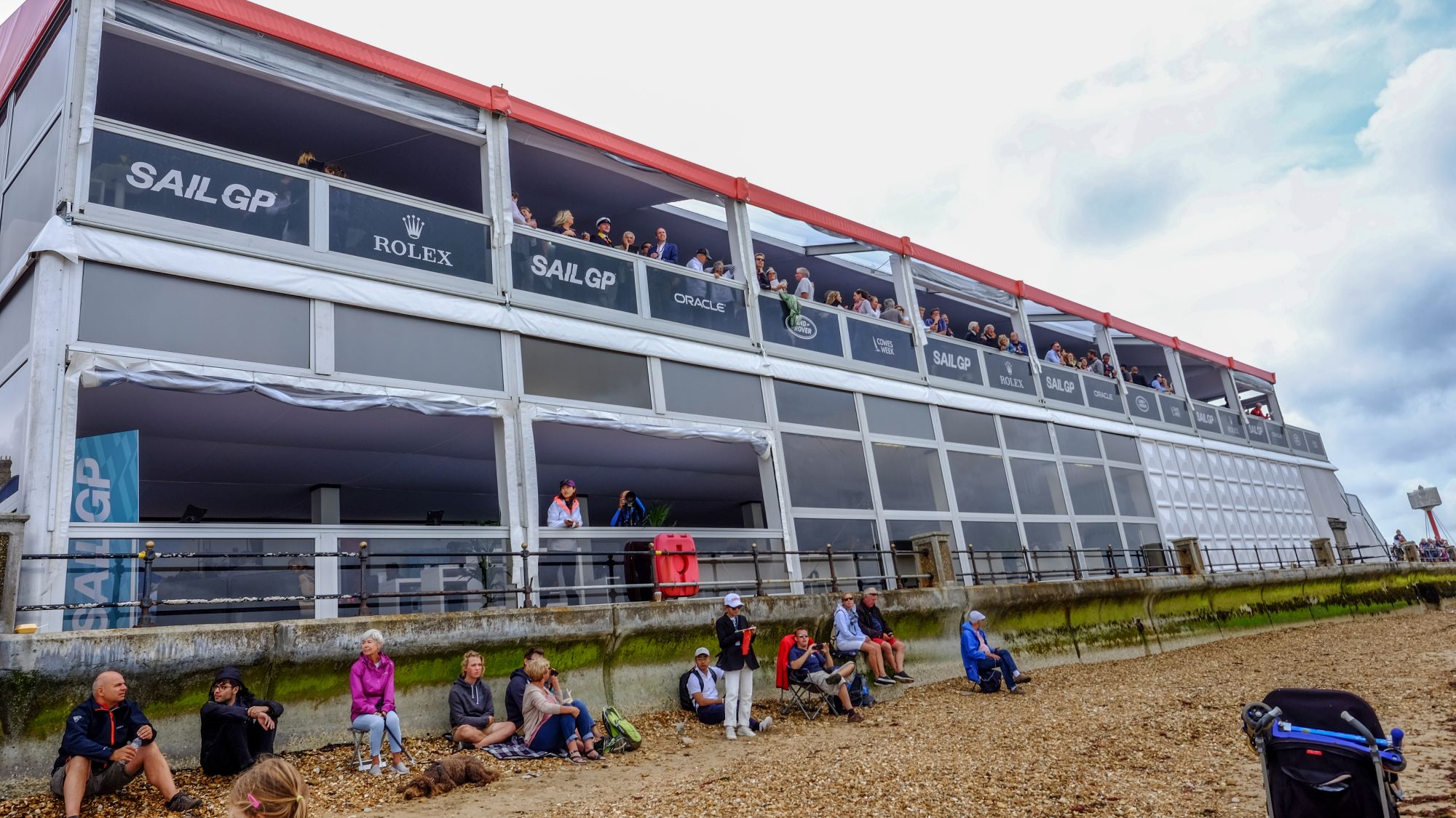 temporary sporting events sailing two tier structures