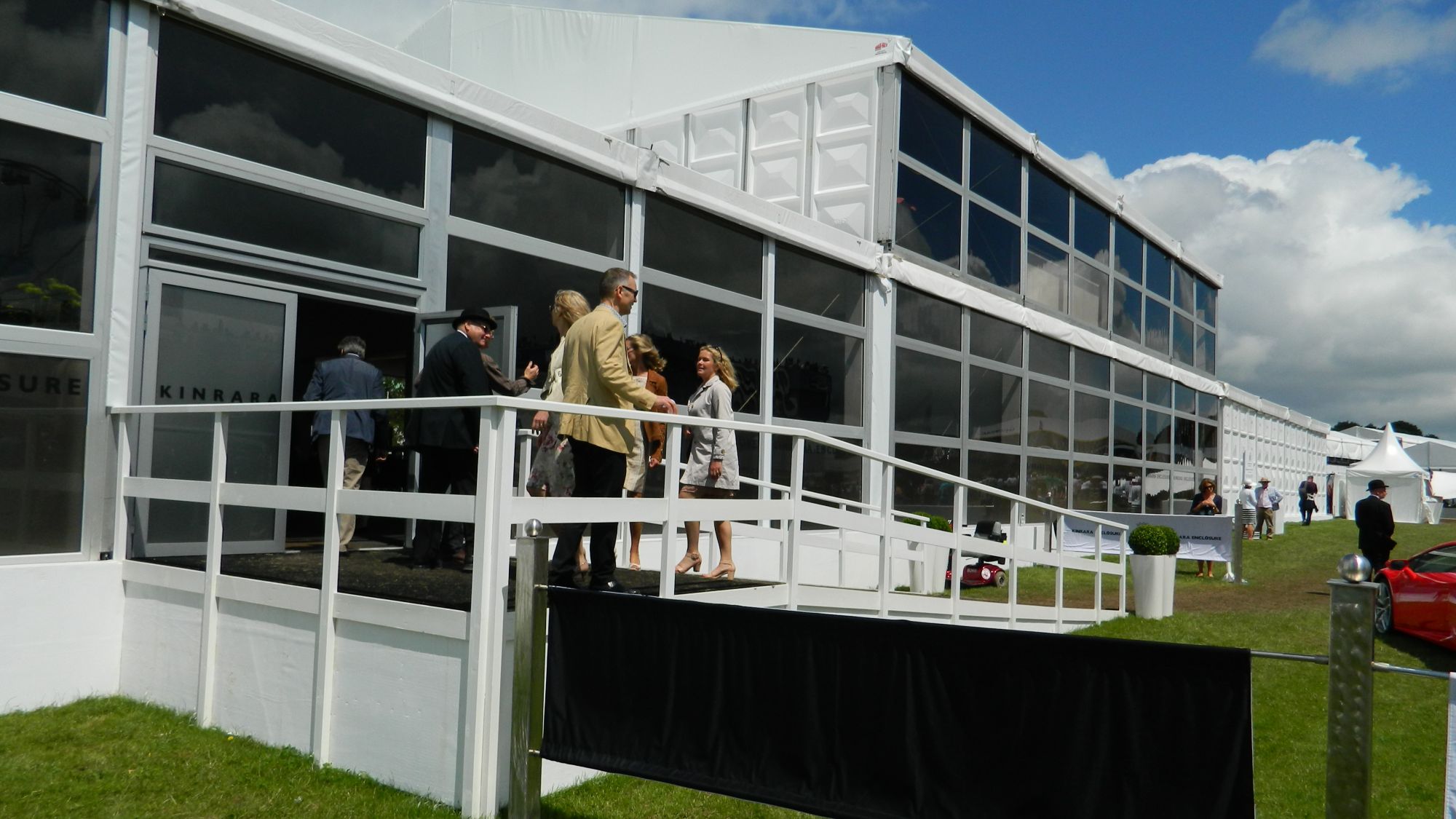 temporary sporting event Goodwood two tier structures