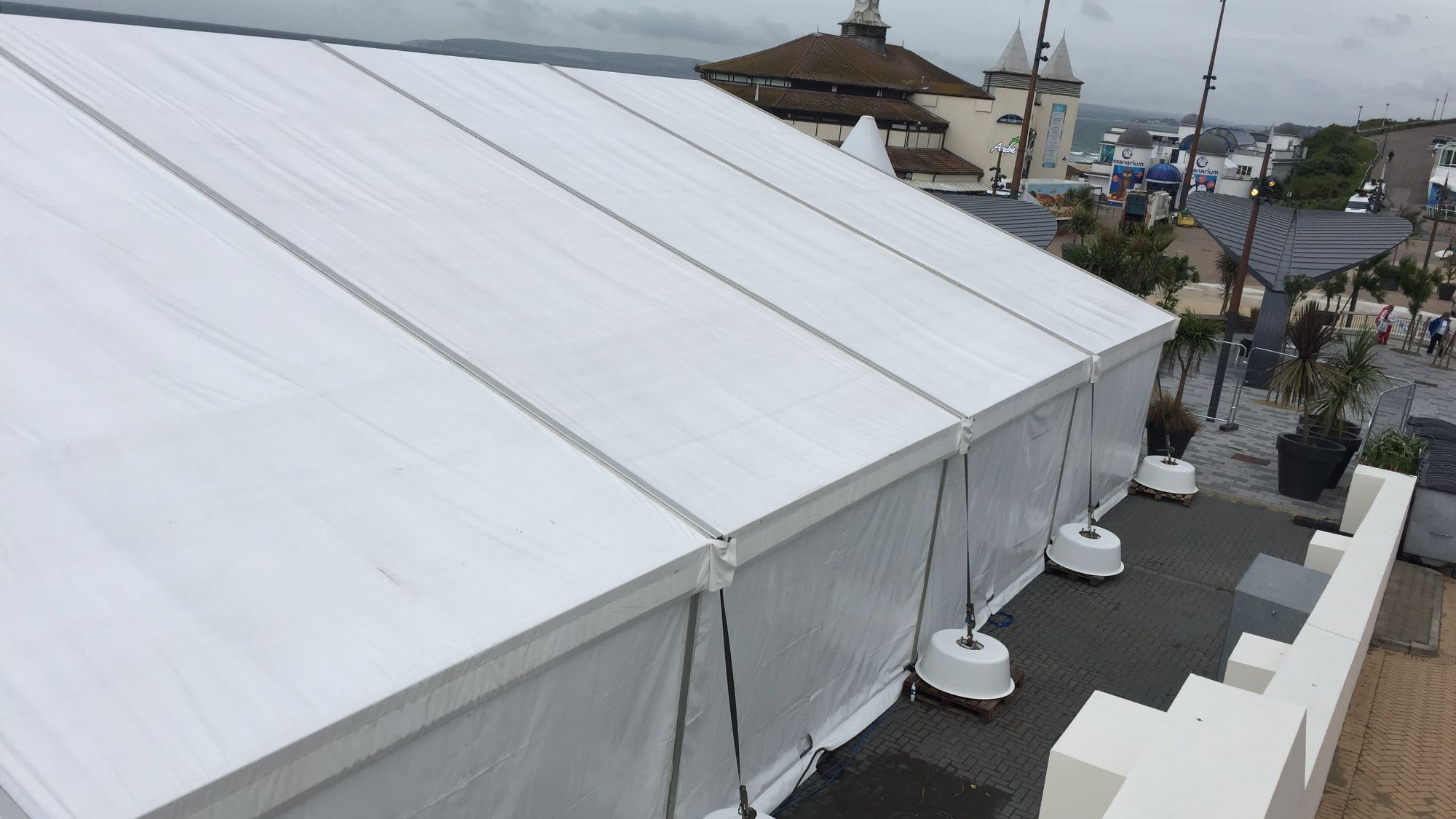 Bournemouth beach marquee