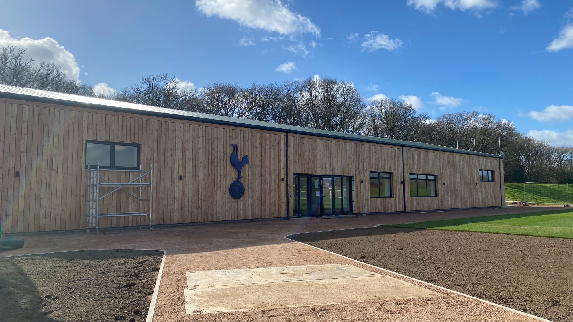 Temporary sports hall training facility fit out