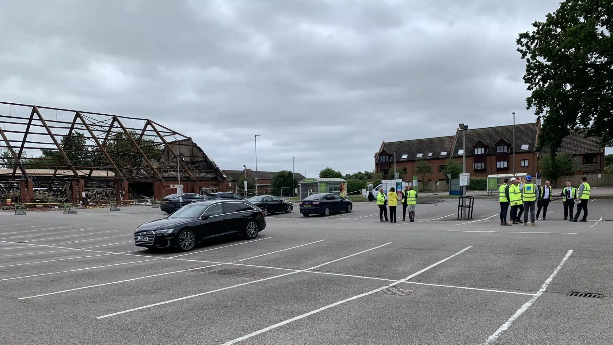 car park supermarket