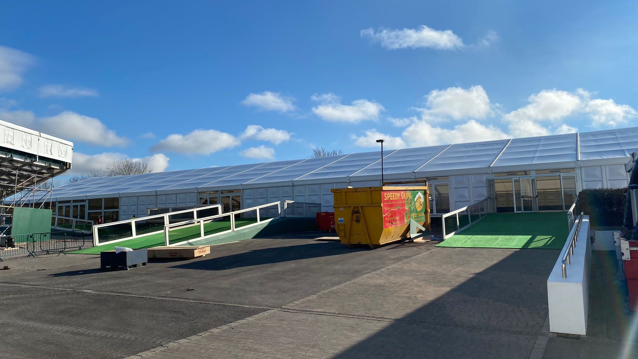 festival hospitality next to grandstand