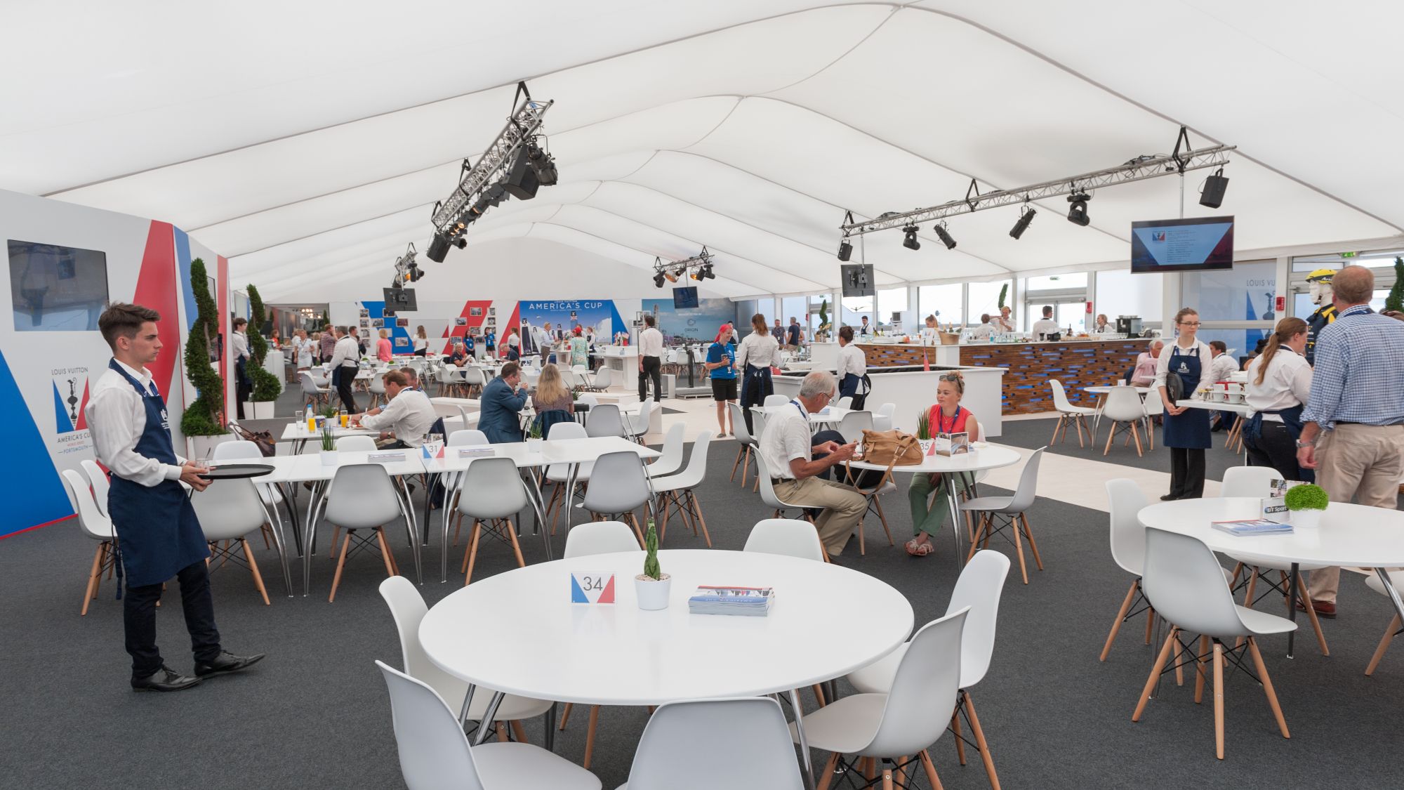 temporary hospitality marquee