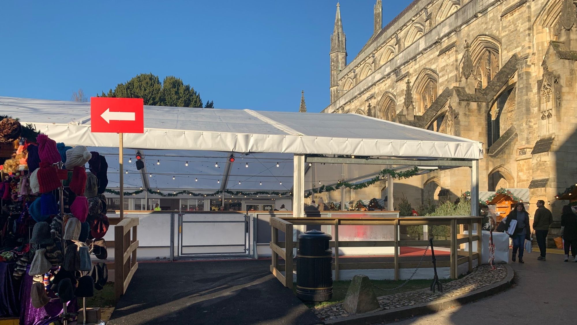 Winchester Ice Rink temporary structure