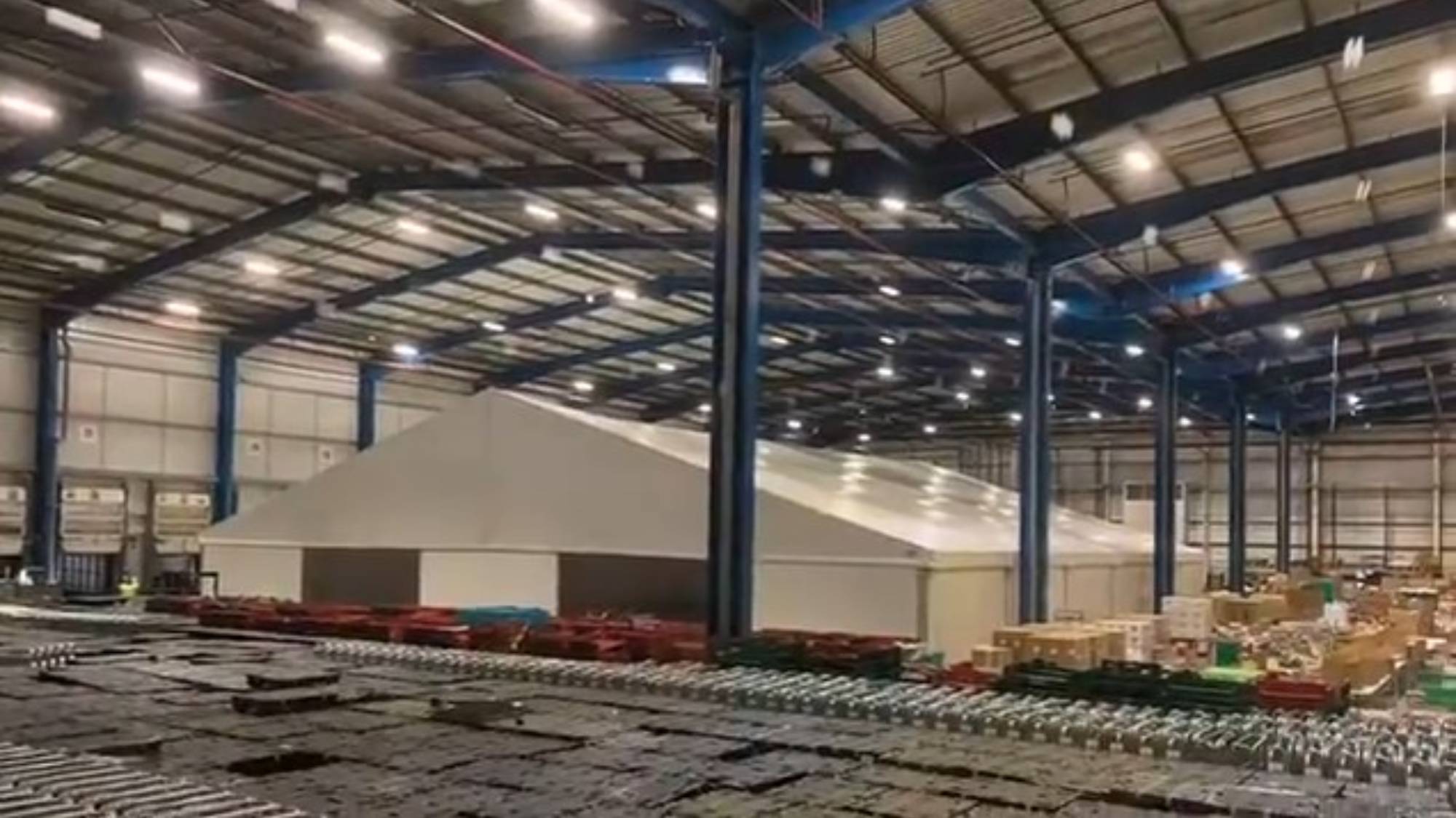 temporary cold storage warehouse