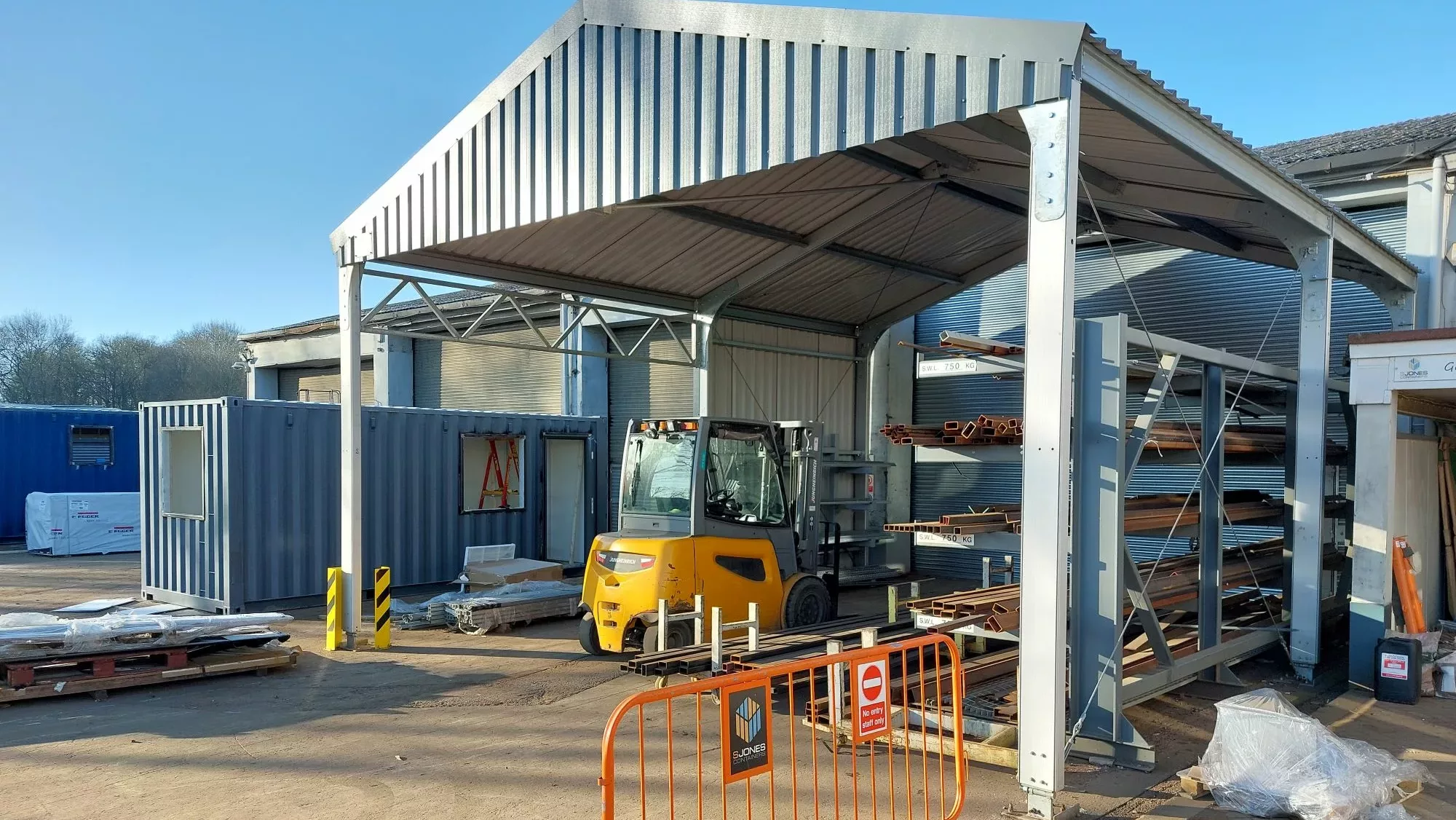 steel storage shelter