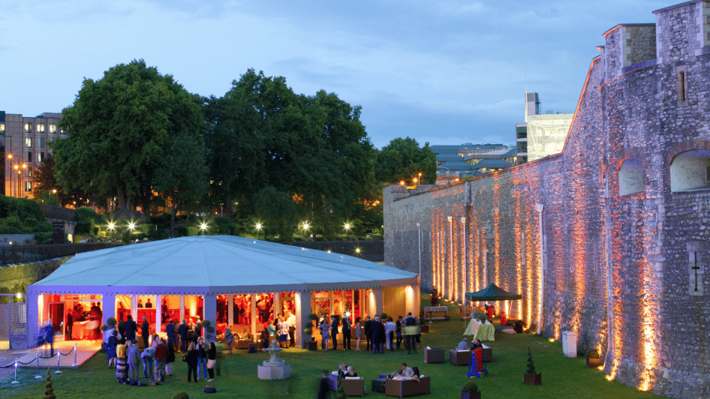 Tower of London marquee party