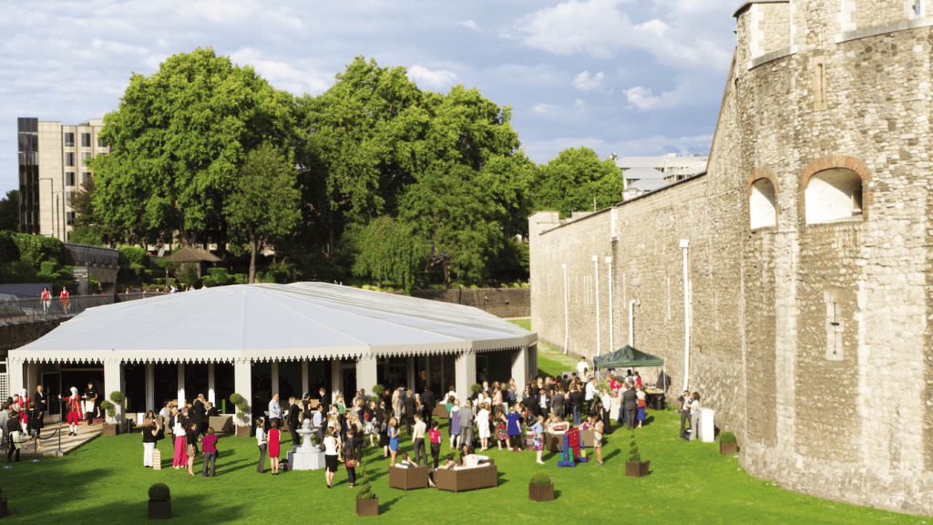 Tower of London gathering marquee