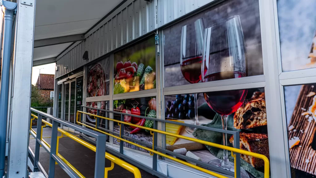 Maintain customer experience with temporary supermarkets