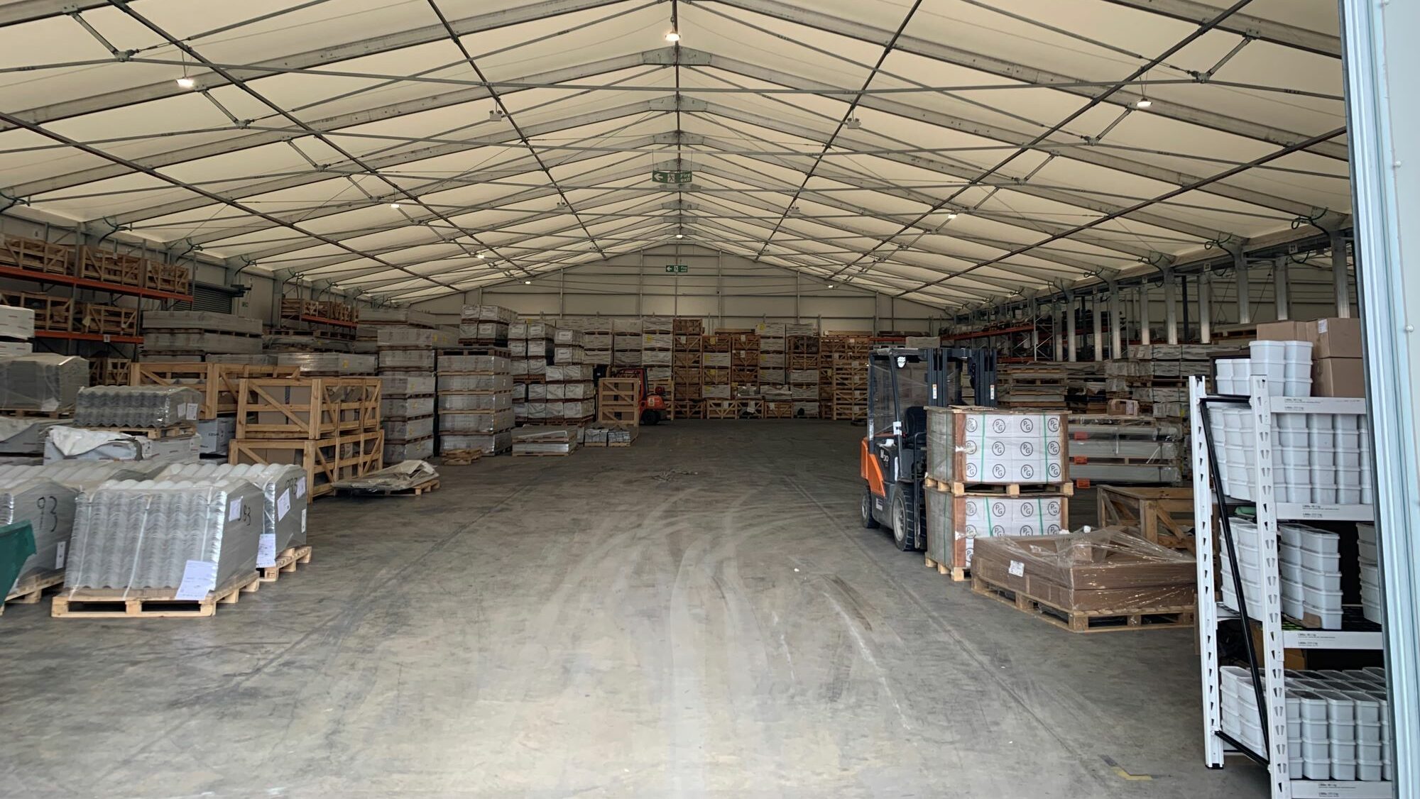 temporary warehouse