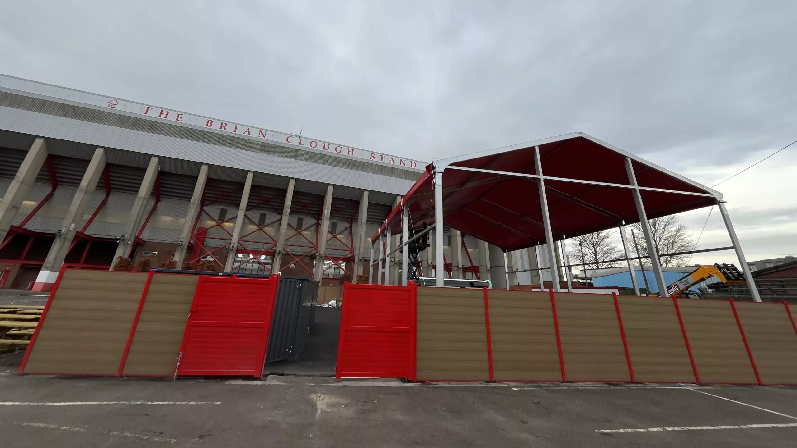 Canopy Outside Football Stadium