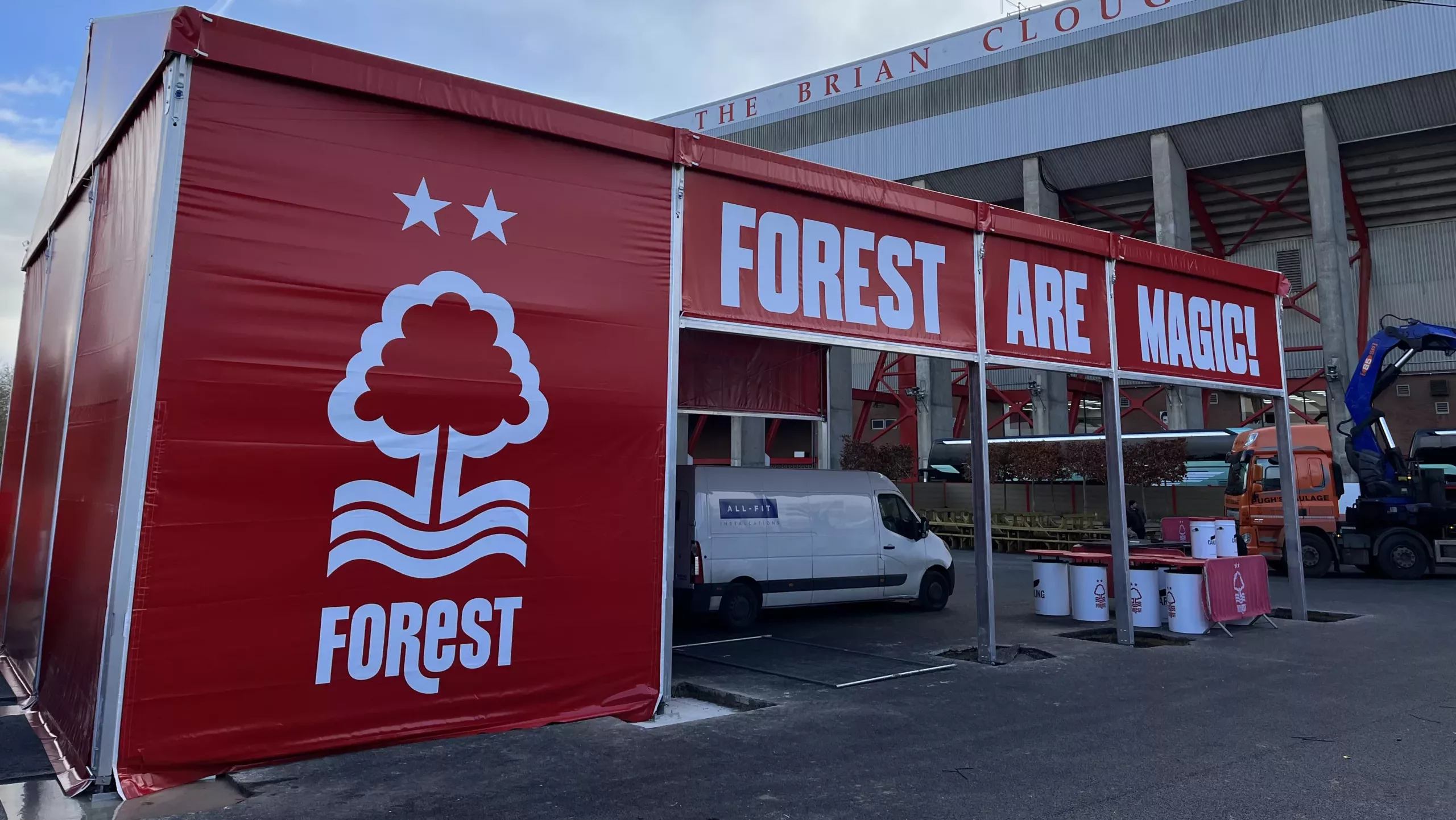 Canopy Outside Stadium