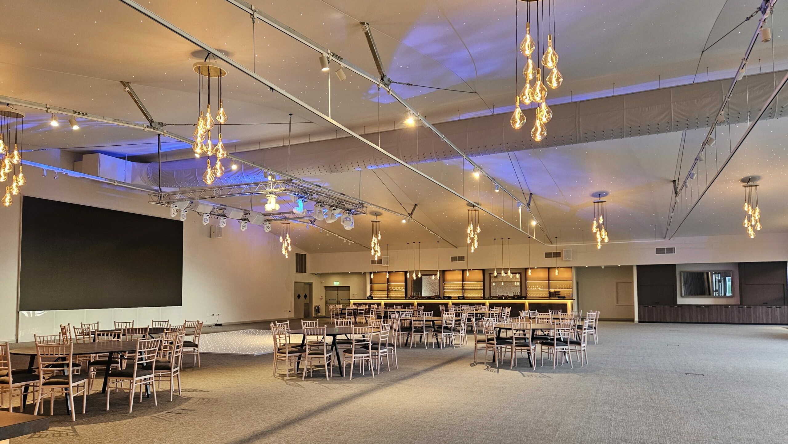 illuminated space