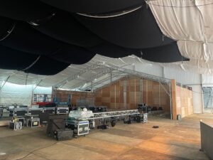 Managing sound levels in temporary venues